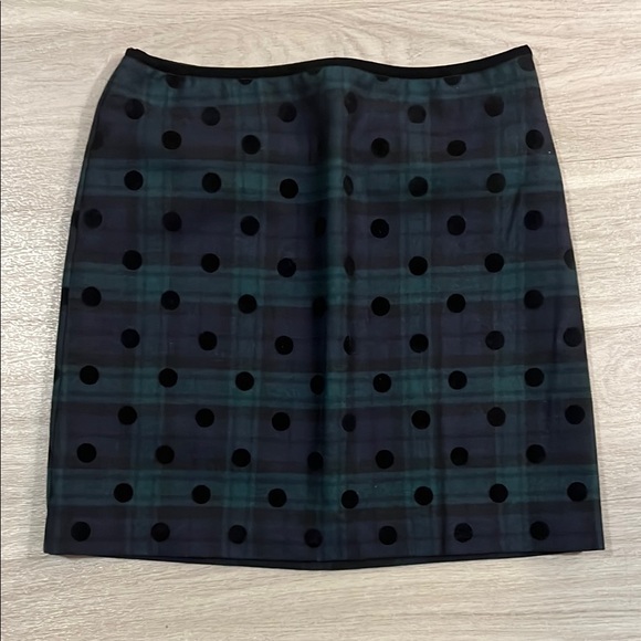 Plaid Black and Green Women's Skirt - Picture 1 of 6
